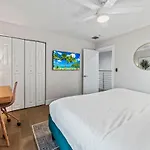 Chic Pool Oasis Modern Open Floor King Beds