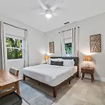 Chic Pool Oasis Modern Open Floor King Beds