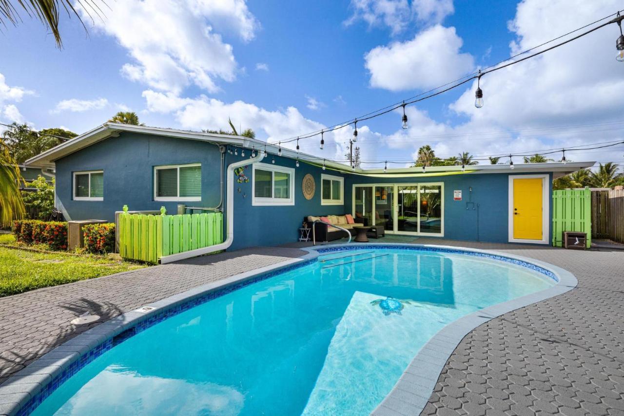 Trendy 3-bedroom With Saltwater Pool And Yard Villa Fort Lauderdale