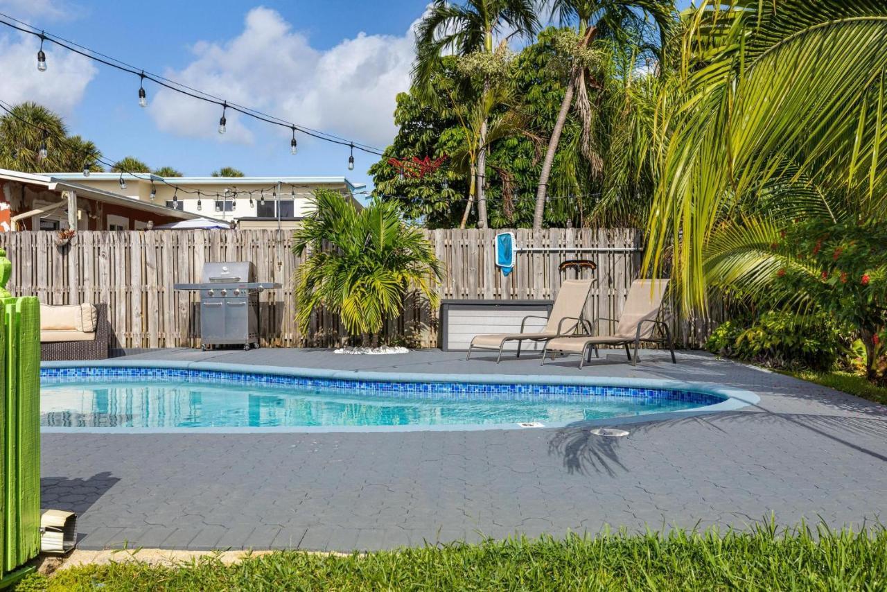 Villa Trendy 3-bedroom With Saltwater Pool And Yard Fort Lauderdale