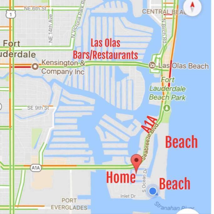 Delsole- Waterfront Beachhome,heatedpool,wlk2beach * Fort Lauderdale