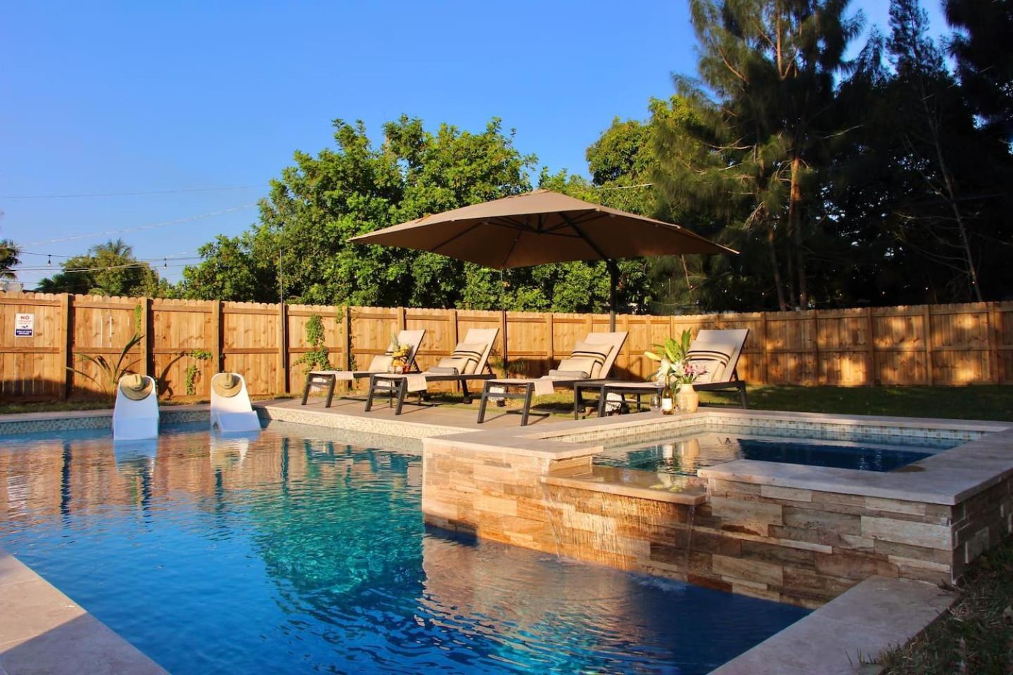 Fox Garden-heated Pool-spa- Boho-downtown & Villa Fort Lauderdale