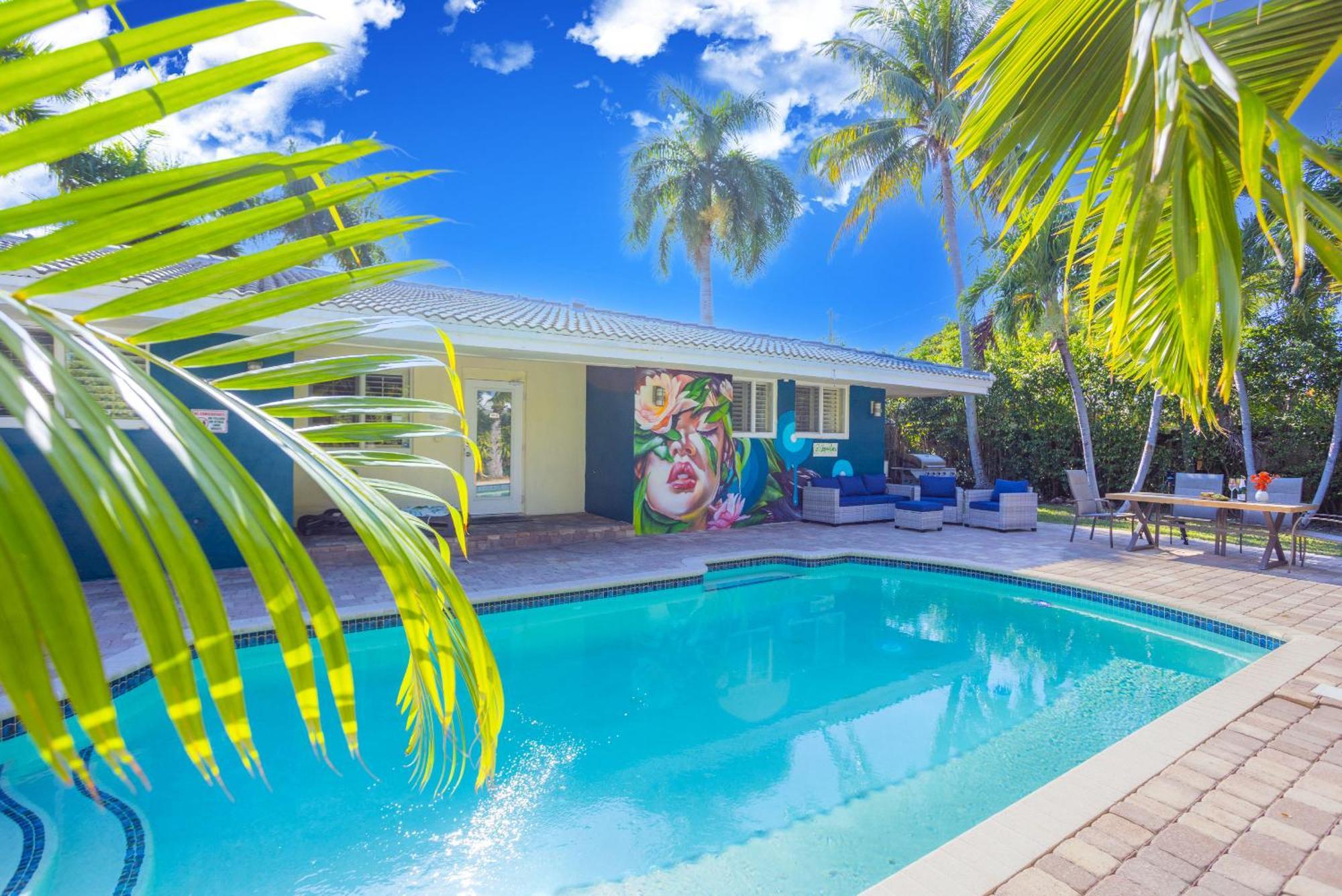 Tropical Oasis Heated Saltwater Pool 6min To The Holiday home Fort Lauderdale