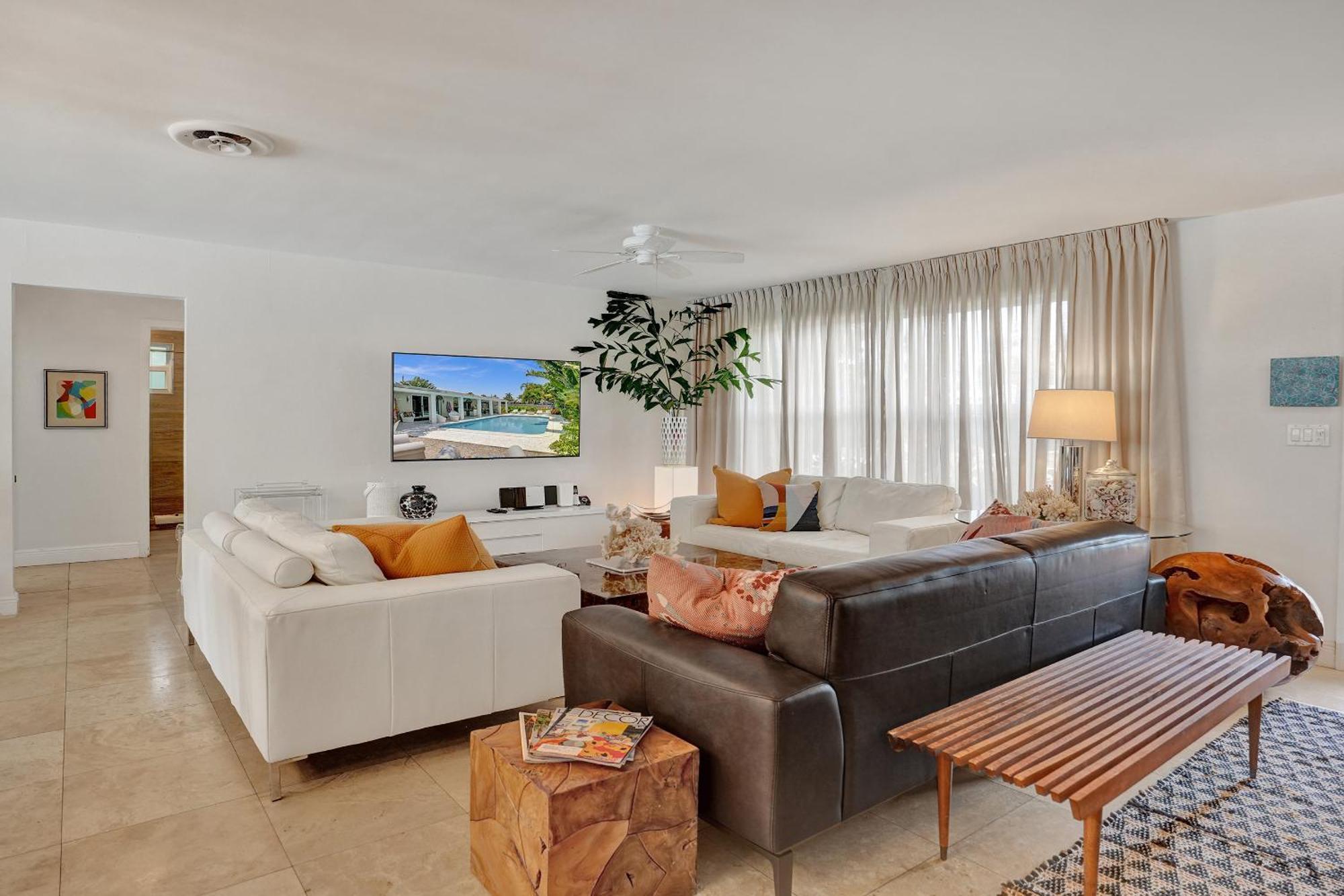 New! Waterfront Heated Pool, Fishing Pier, Designer Touches, 2mi To Fort Lauderdale